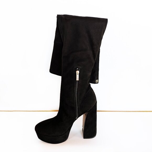 GUESS Cristy Over the Knee Platform Boot / Black - Picture 8 of 9
